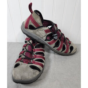 Duluth Trading Co Womens Steel Creek Sandals 8.5 Purple/Red Hiking Fisherman